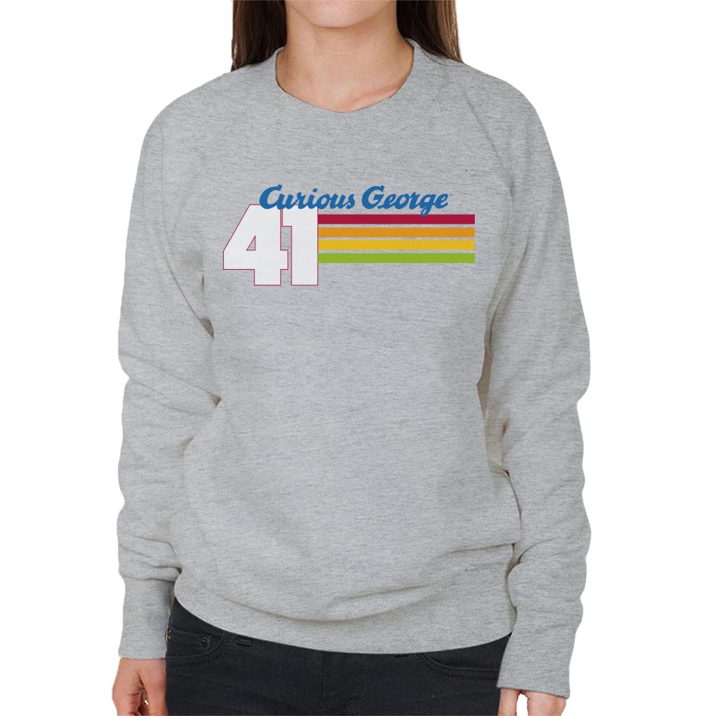 Curious George 41 Race Stripes Women's Sweatshirt product image 4