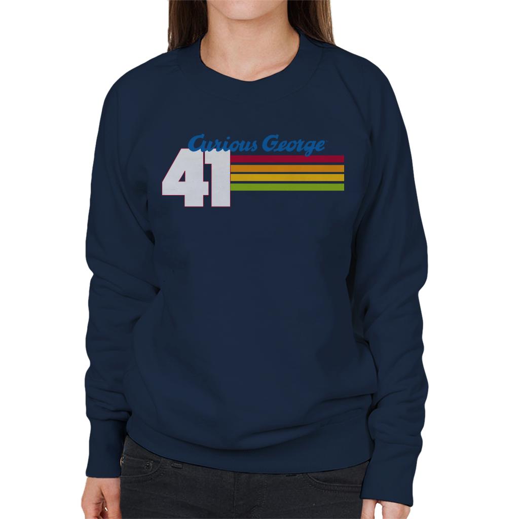 Curious George 41 Race Stripes Women's Sweatshirt product image 6