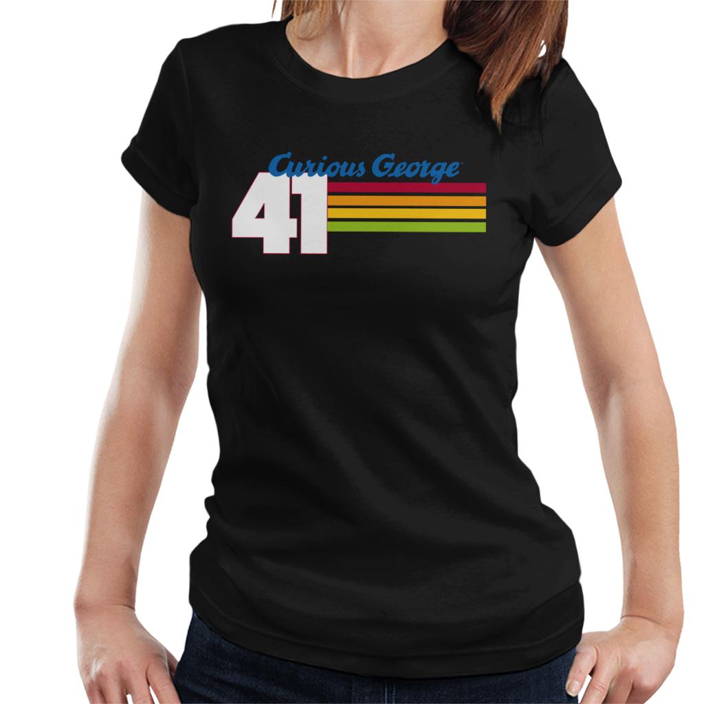 Curious George 41 Race Stripes Women's T-Shirt product image 1