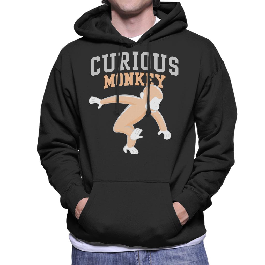 Curious George Monkey Sports Font Men's Hooded Sweatshirt product image 1