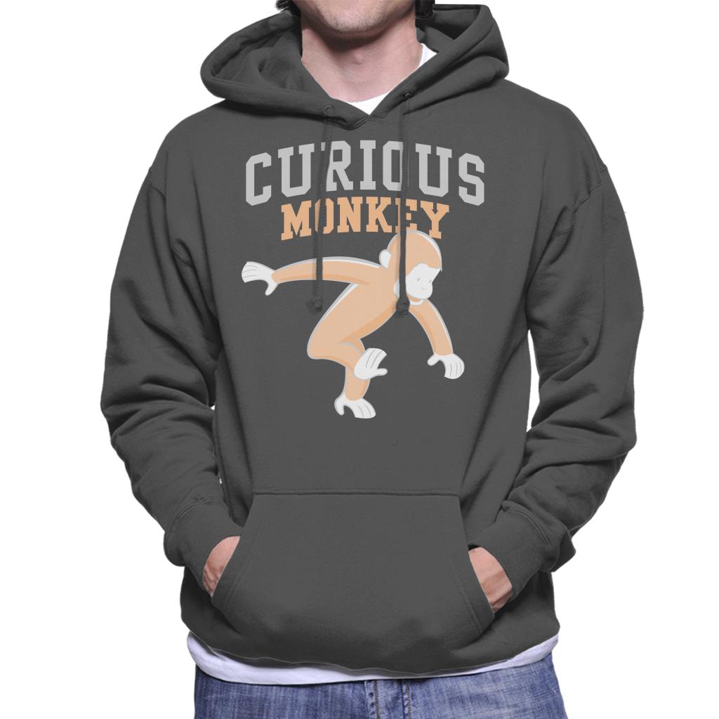 Curious George Monkey Sports Font Men's Hooded Sweatshirt product image 4
