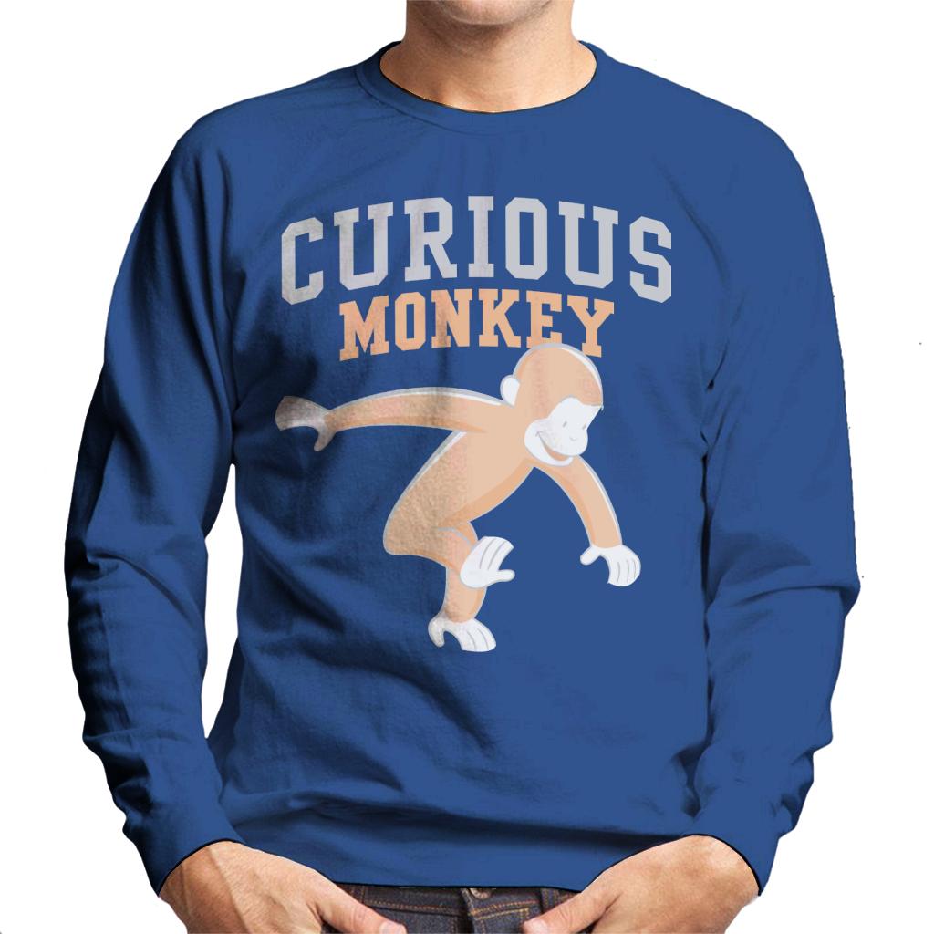 Curious George Monkey Sports Font Men's Sweatshirt product image 6
