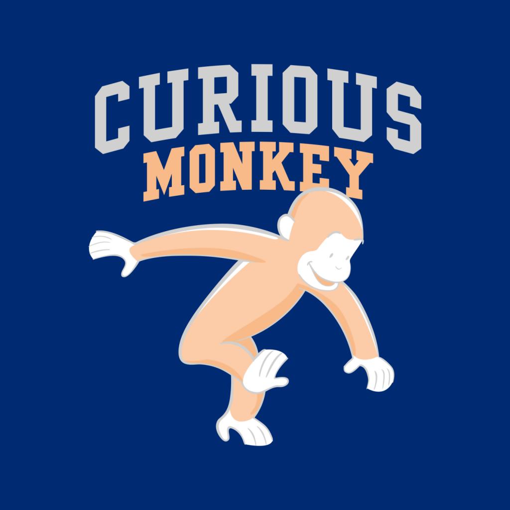 Curious George Monkey Sports Font Women's Sweatshirt product image 7