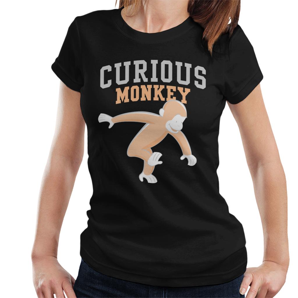 Curious George Monkey Sports Font Women's T-Shirt product image 1