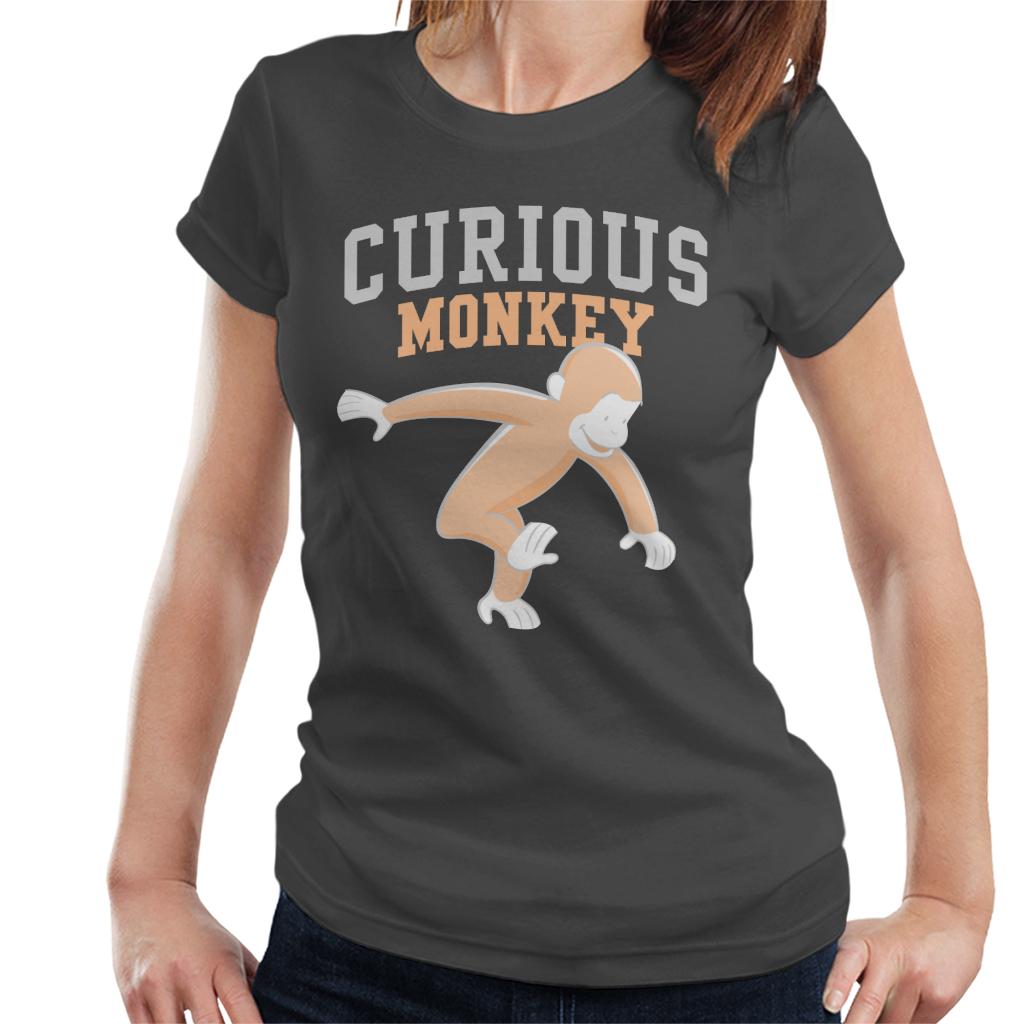 Curious George Monkey Sports Font Women's T-Shirt product image 4