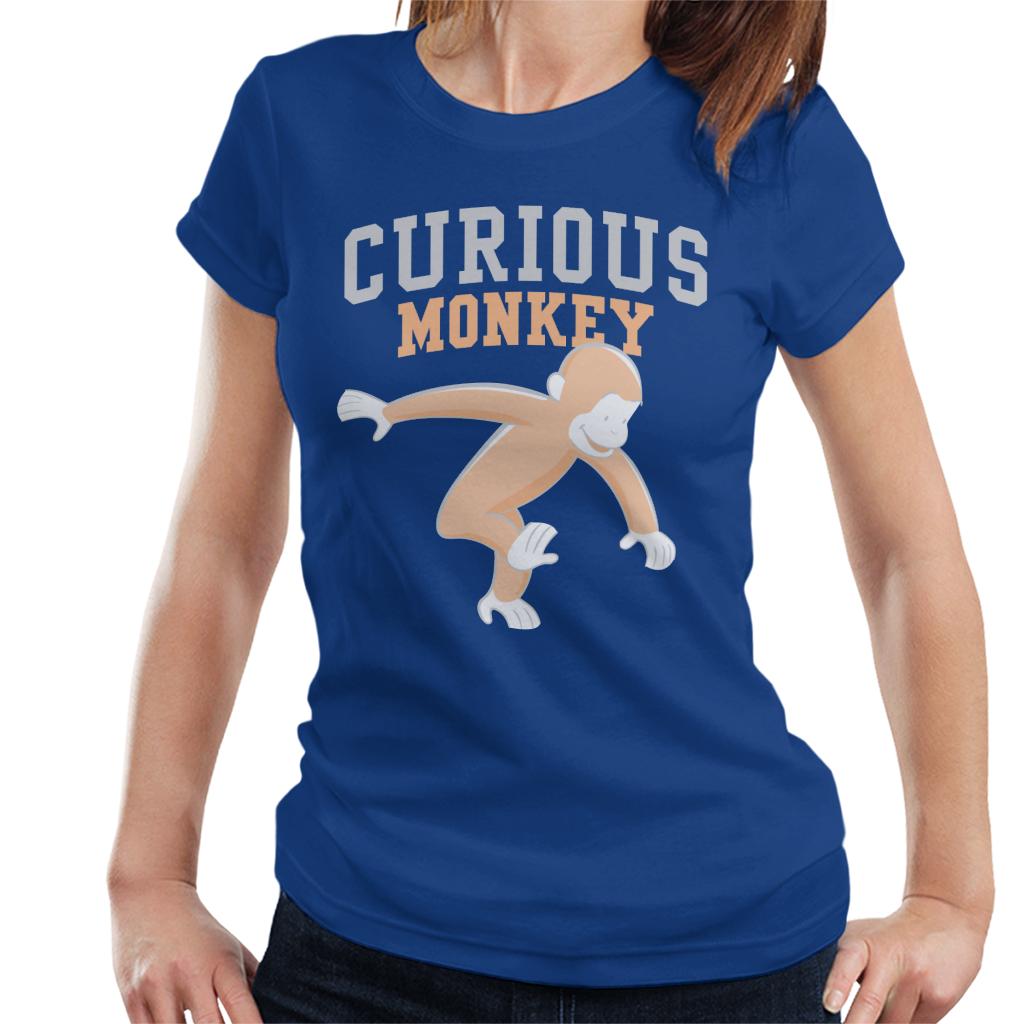 Curious George Monkey Sports Font Women's T-Shirt product image 6
