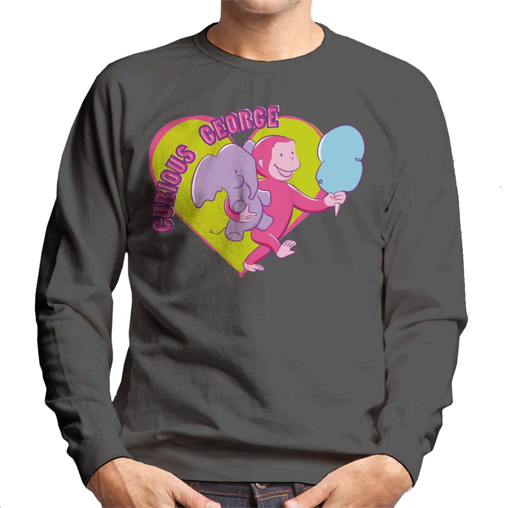 Curious George Carnival Heart Men's Sweatshirt product image 4