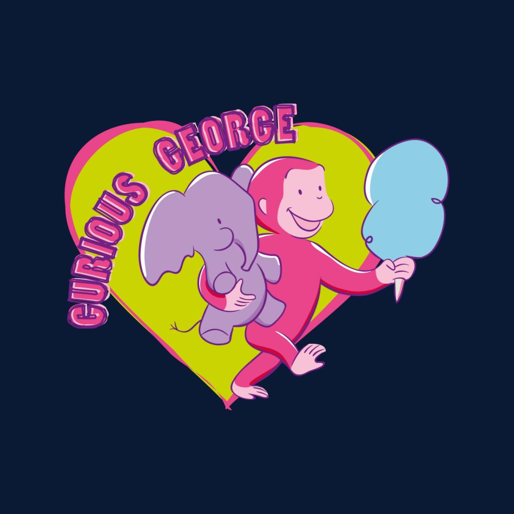 Curious George Carnival Heart Men's Hooded Sweatshirt product image 7