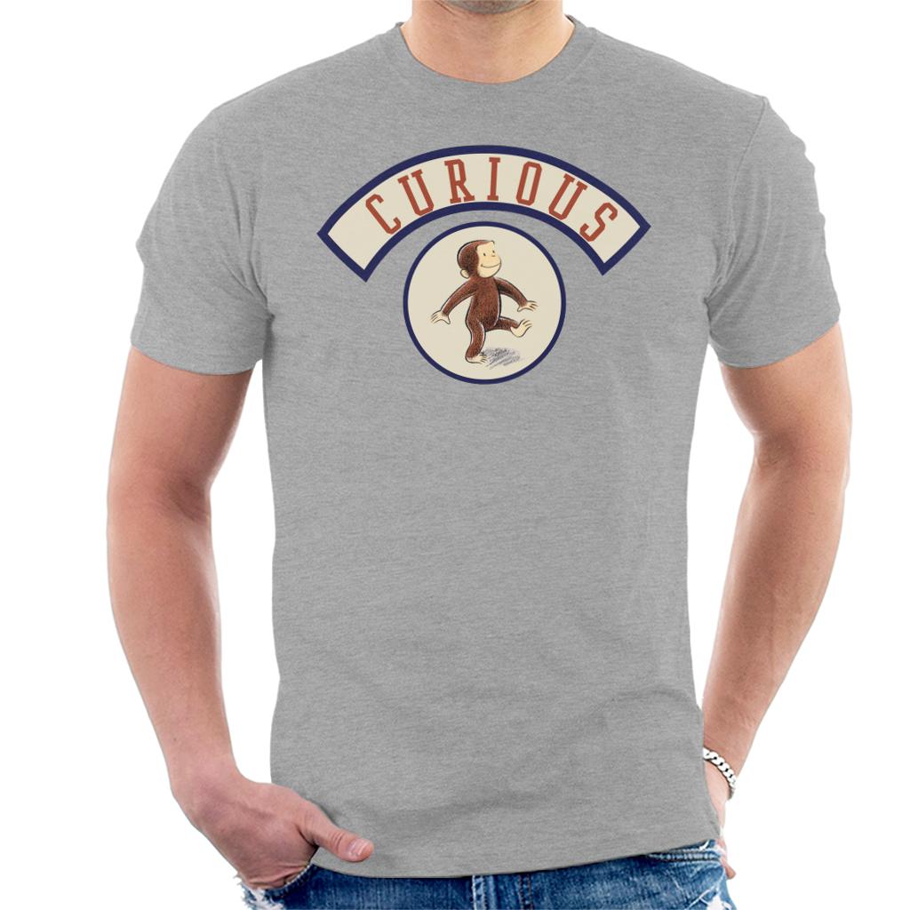 Curious George Cute Walking Men's T-Shirt product image 1