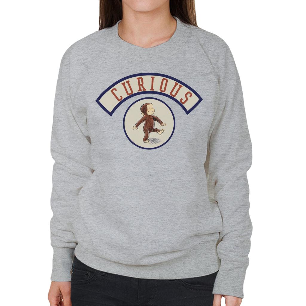 Curious George Cute Walking Women's Sweatshirt product image 1