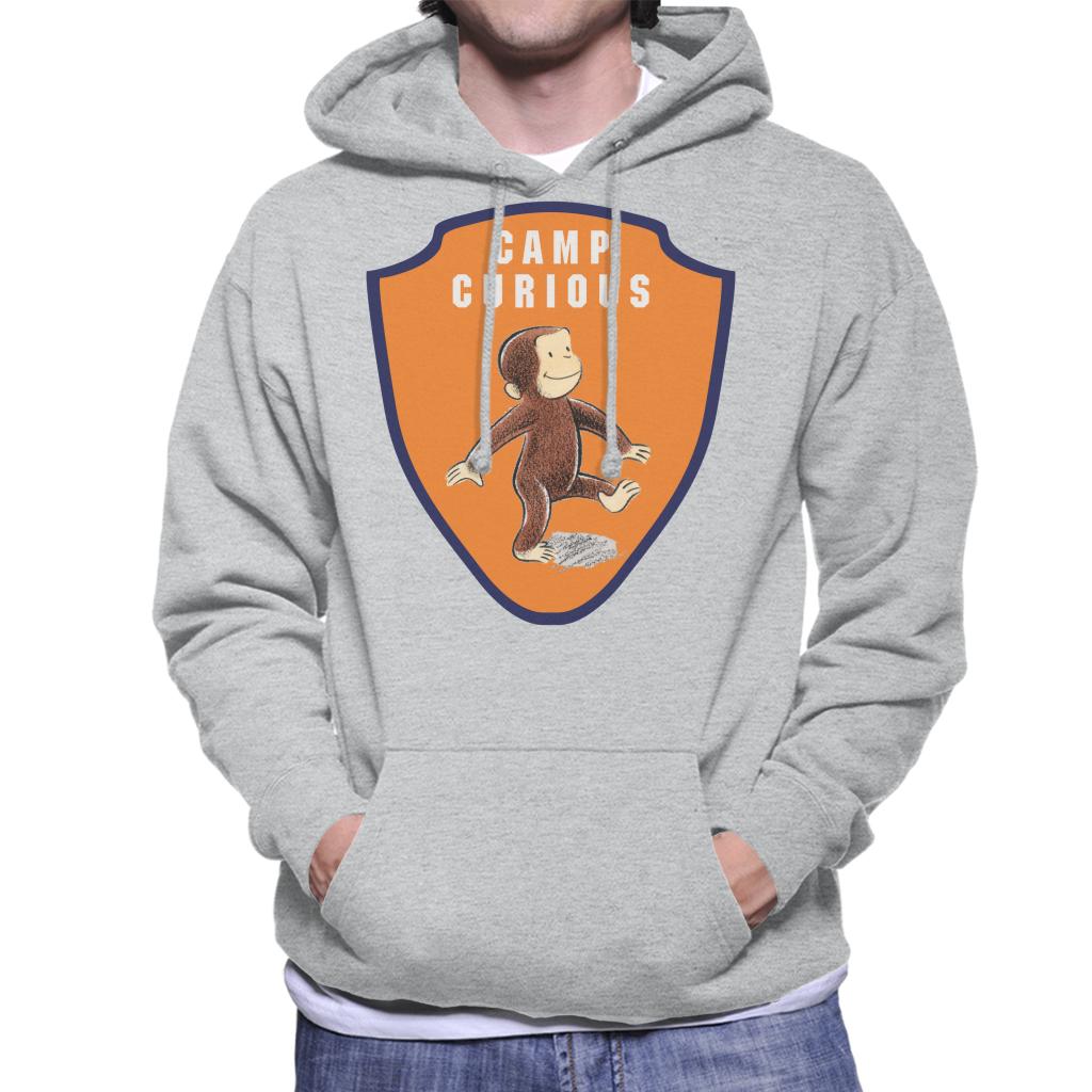 Curious George Camp Badge Men's Hooded Sweatshirt product image 1