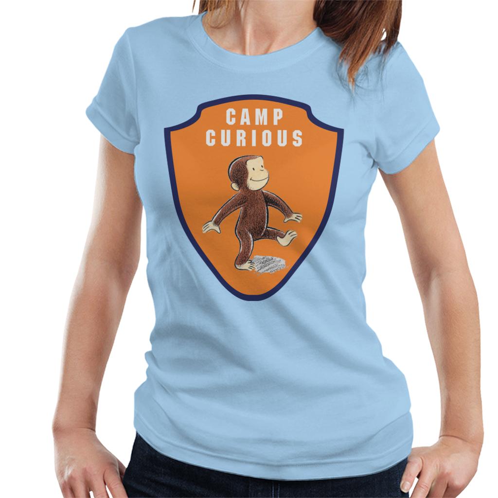 Curious George Camp Badge Women's T-Shirt product image 6