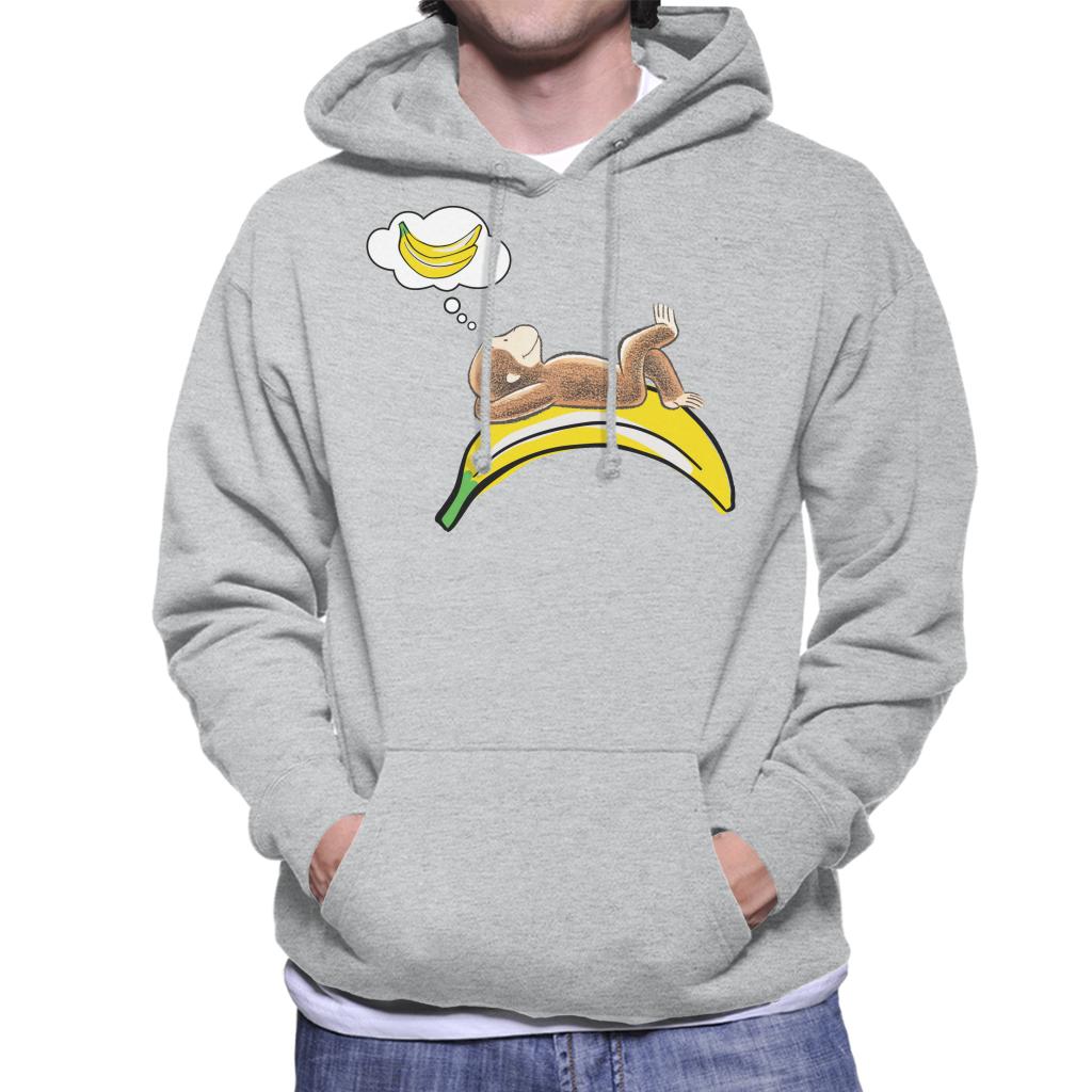 Curious George Dreaming Of Bananas Men's Hooded Sweatshirt product image 1