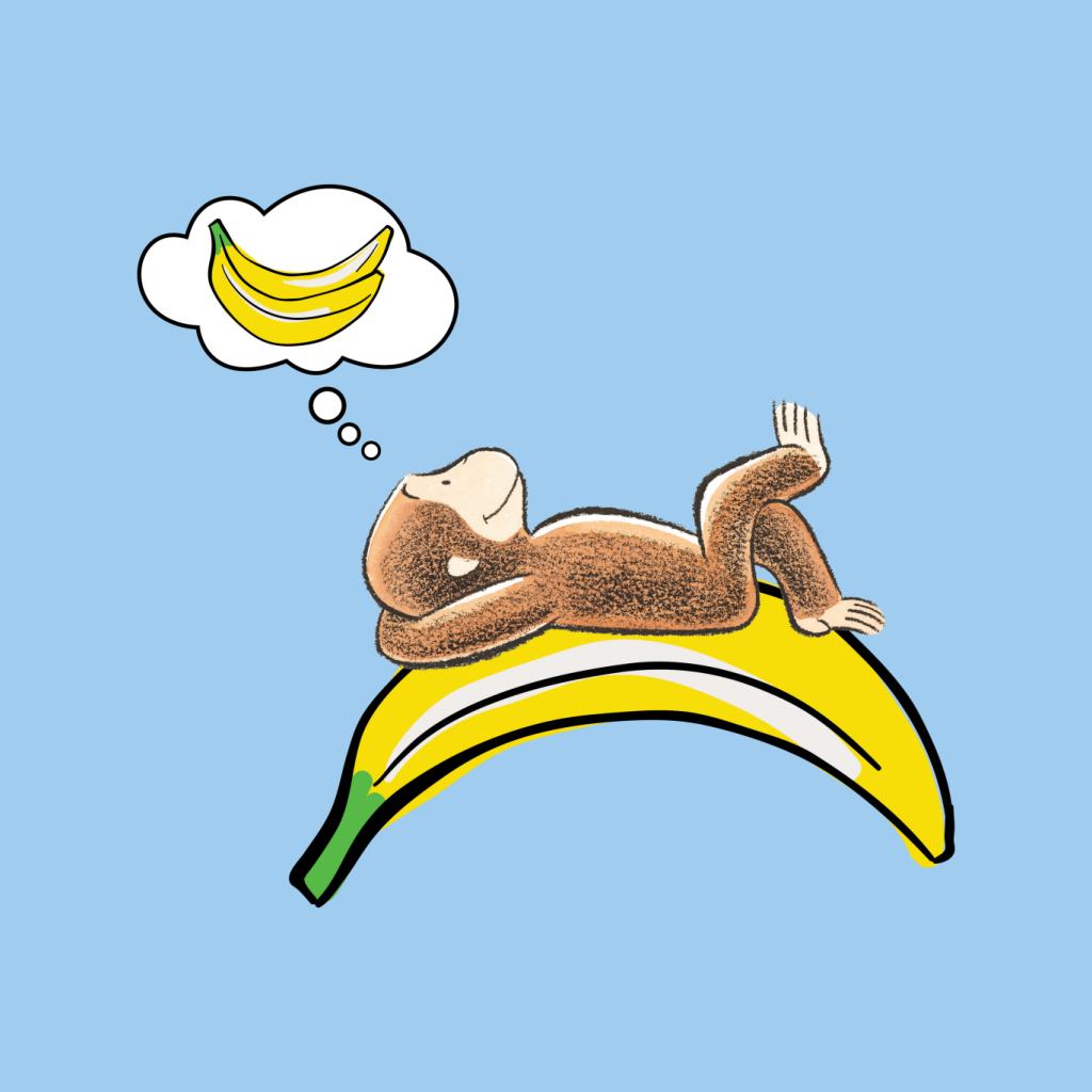 Curious George Dreaming Of Bananas Men's Hooded Sweatshirt product image 7