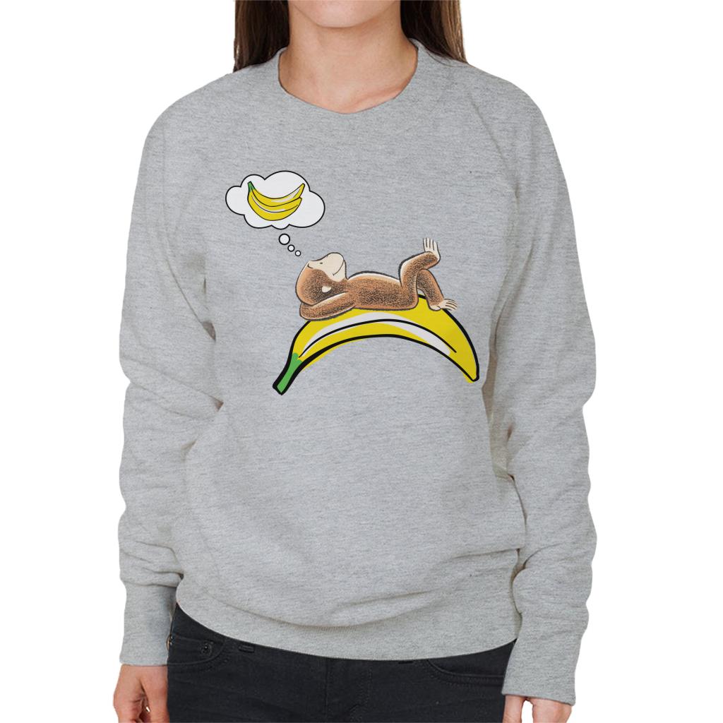 Curious George Dreaming Of Bananas Women's Sweatshirt product image 1