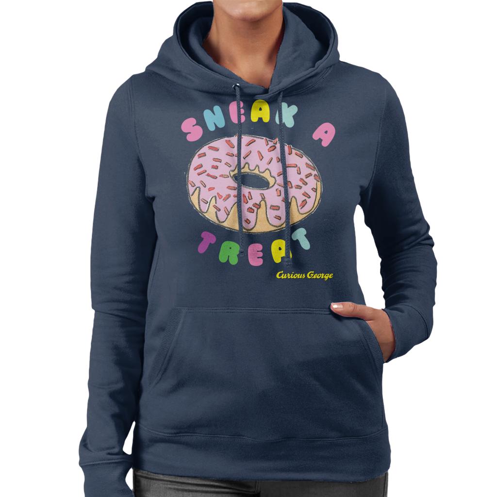 Curious George Sneak A Treat Donut Women's Hooded Sweatshirt product image 6