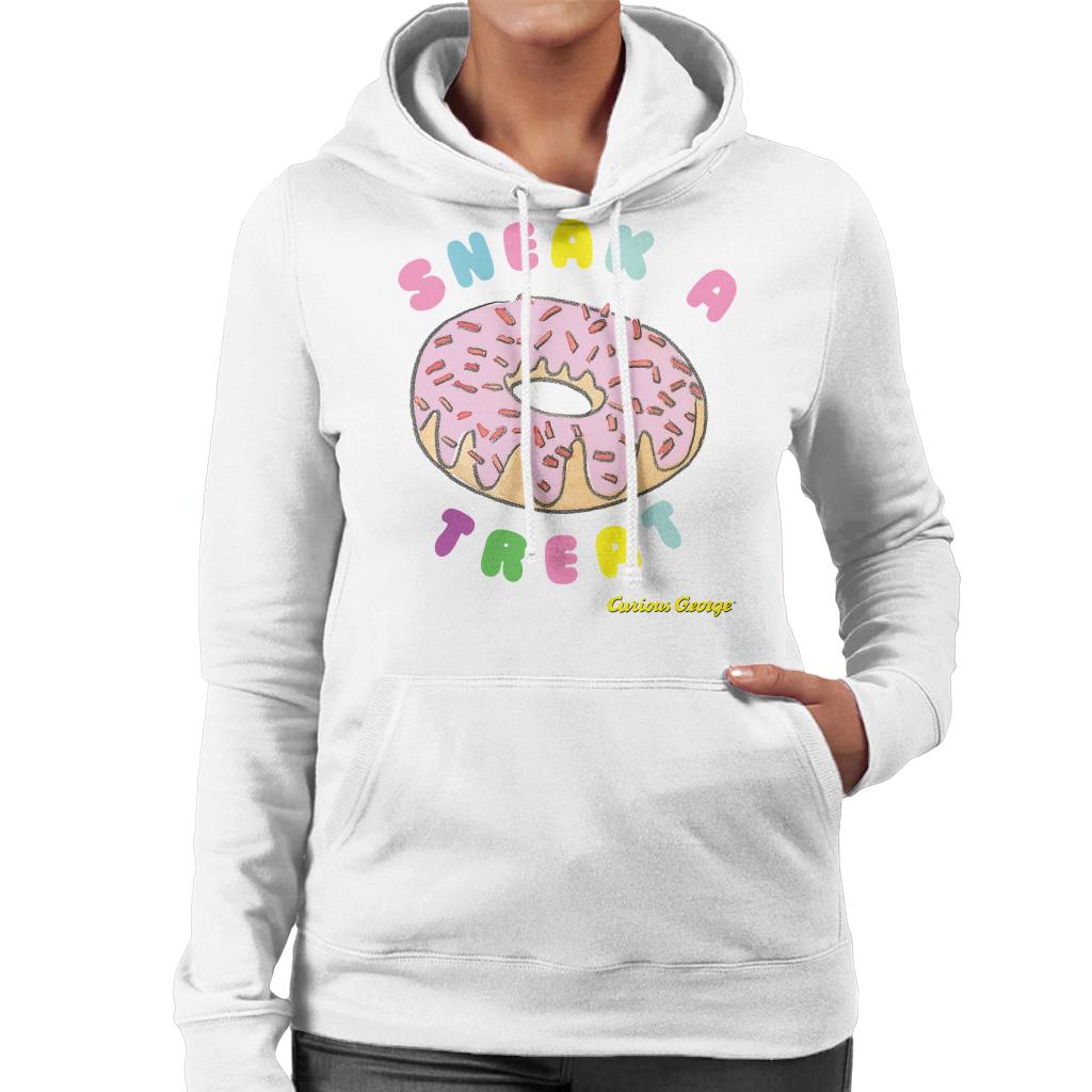 Curious George Sneak A Treat Donut Women's Hooded Sweatshirt product image 4
