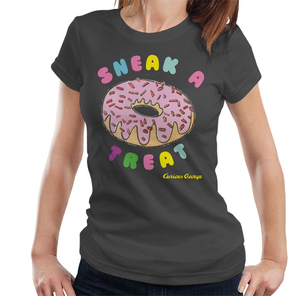 Curious George Sneak A Treat Donut Women's T-Shirt product image 1