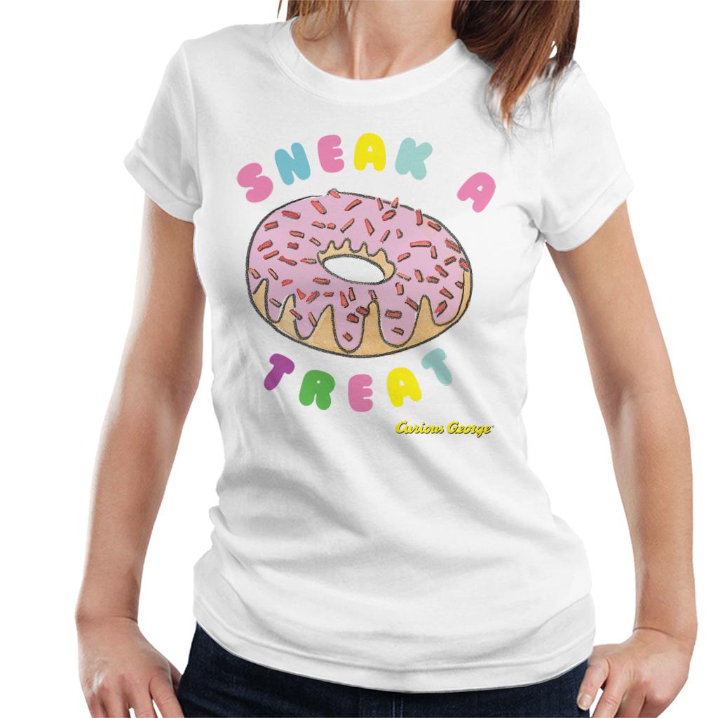 Curious George Sneak A Treat Donut Women's T-Shirt product image 4