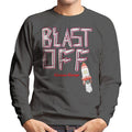 Curious George Blast Off Rocket Men's Sweatshirt product image 1