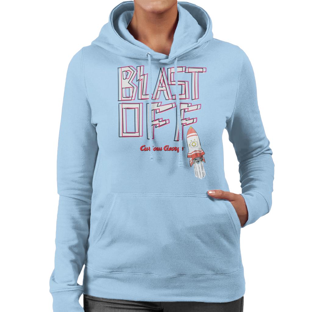 Curious George Blast Off Rocket Women's Hooded Sweatshirt product image 6