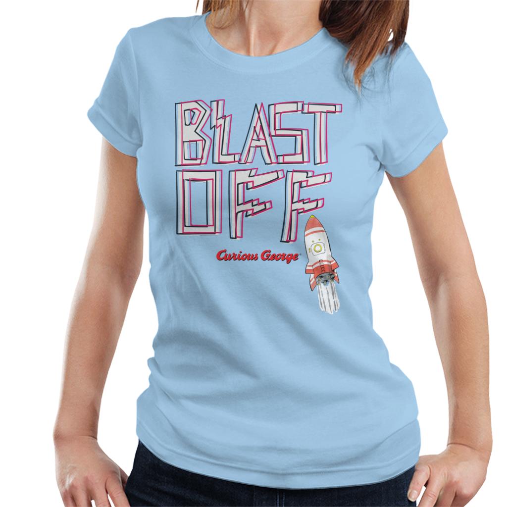 Curious George Blast Off Rocket Women's T-Shirt product image 6