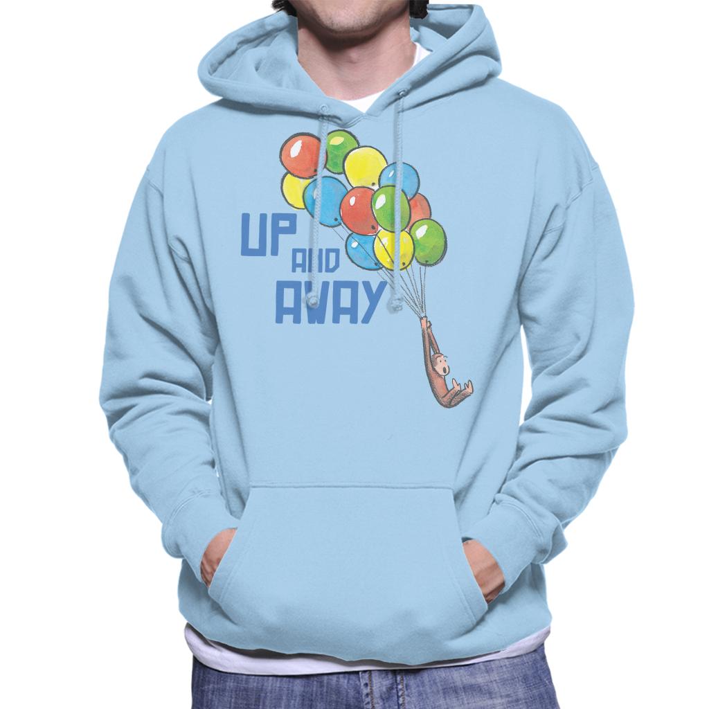 Curious George Up And Away Balloons Men's Hooded Sweatshirt product image 6