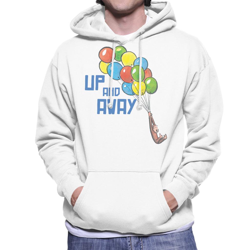 Curious George Up And Away Balloons Men's Hooded Sweatshirt product image 4