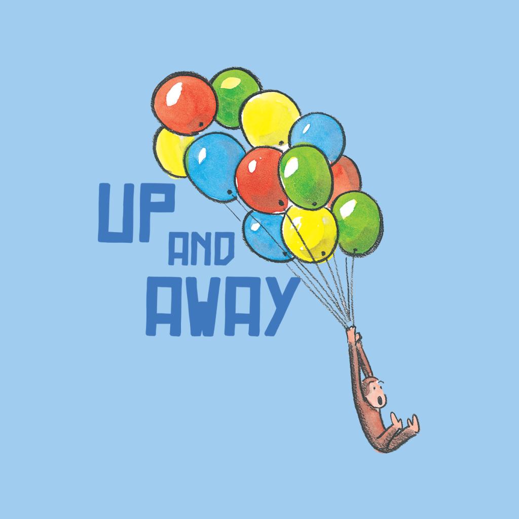 Curious George Up And Away Balloons Men's Hooded Sweatshirt product image 7