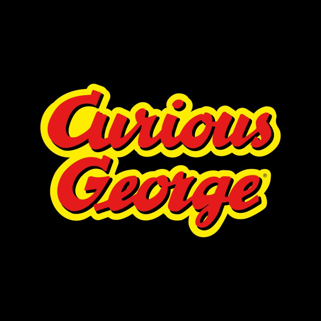 Curious George Big Outlined Logo Font Men's Hooded product image 2