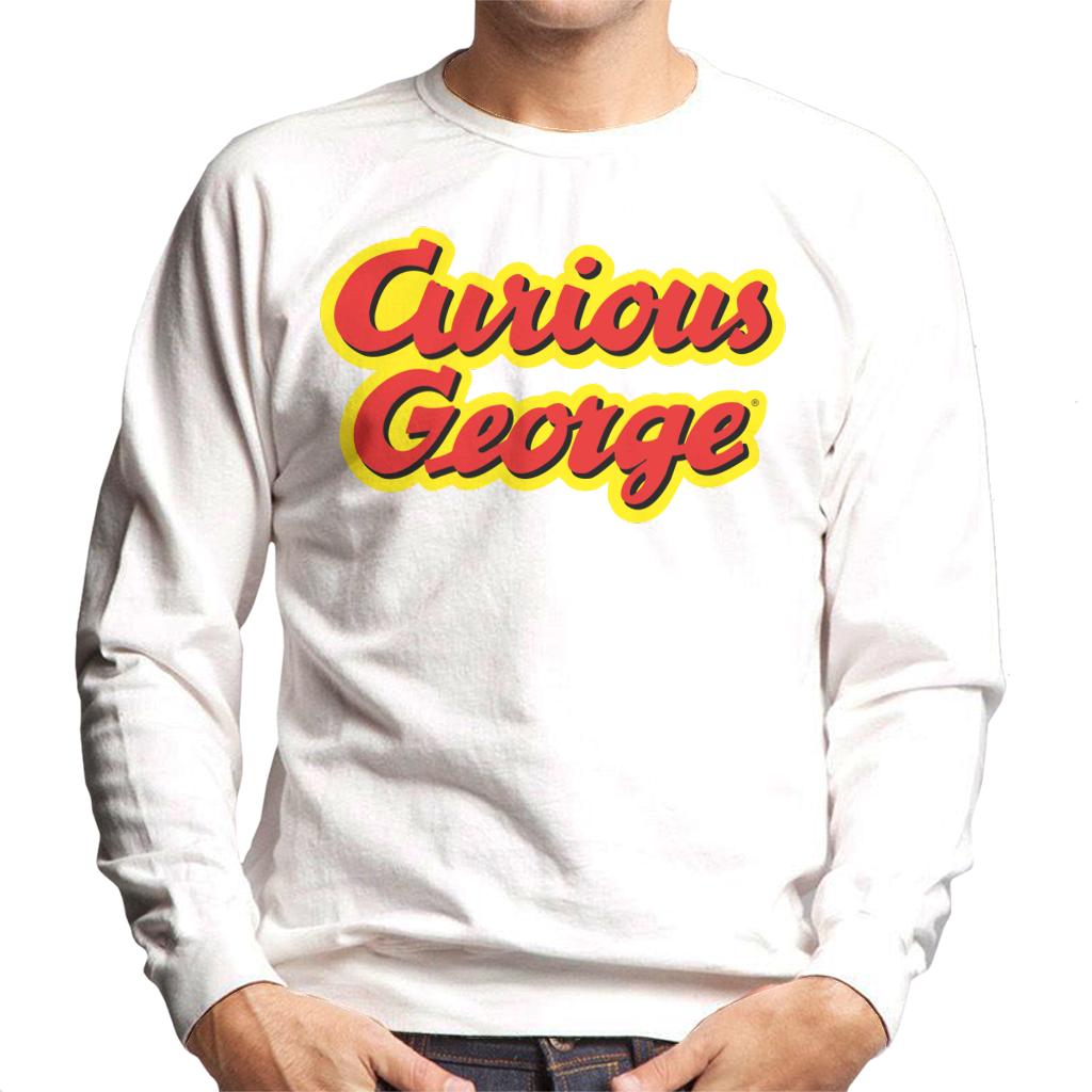 Curious George Big Outlined Logo Font Men's Sweatshirt product image 4