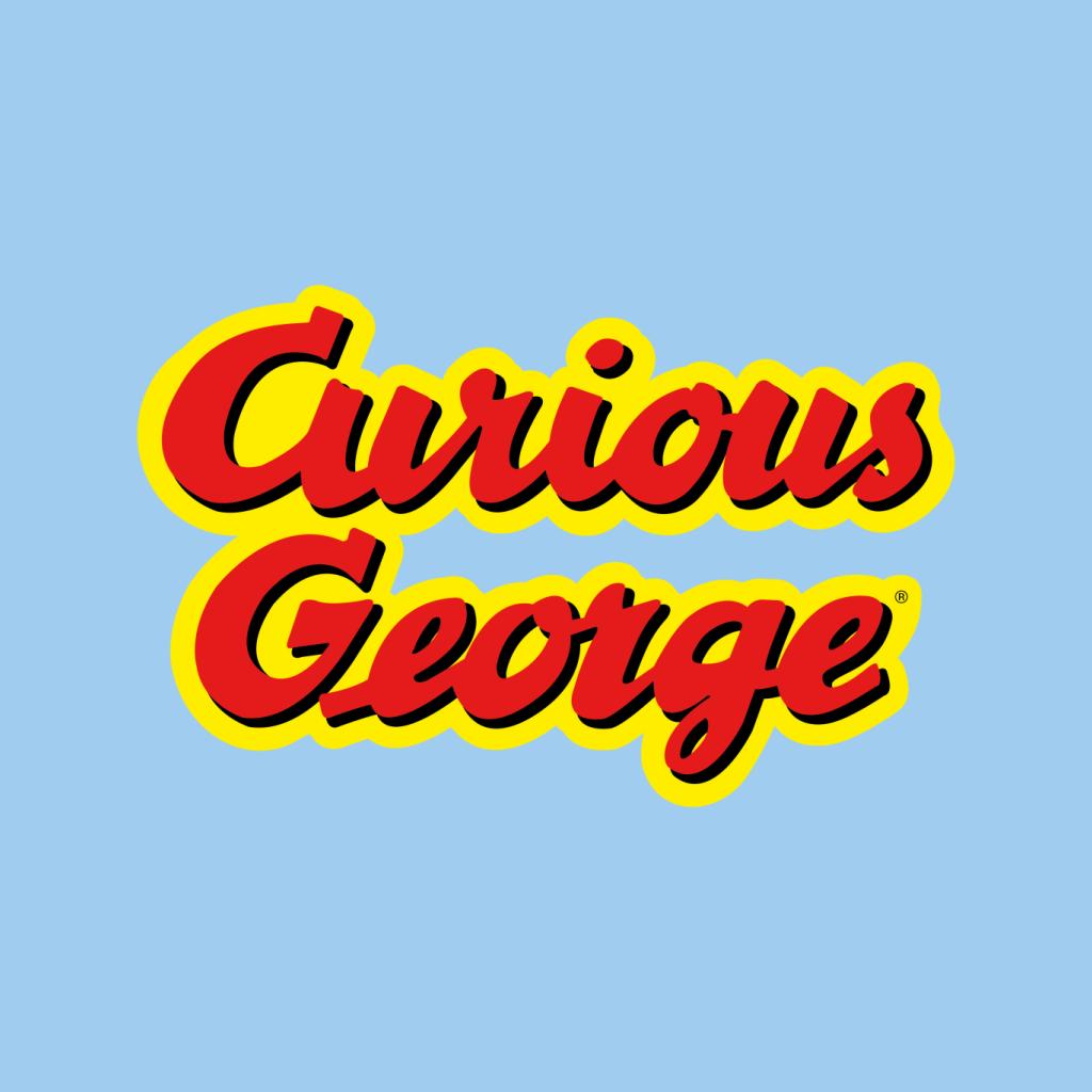 Curious George Big Outlined Logo Font Men's Hooded product image 7