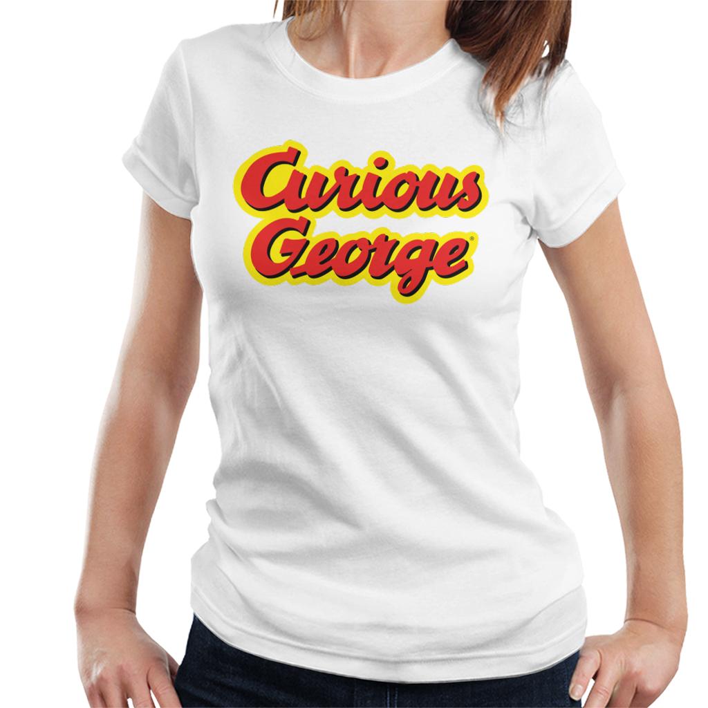 Curious George Big Outlined Logo Font Women's T-Shirt product image 4