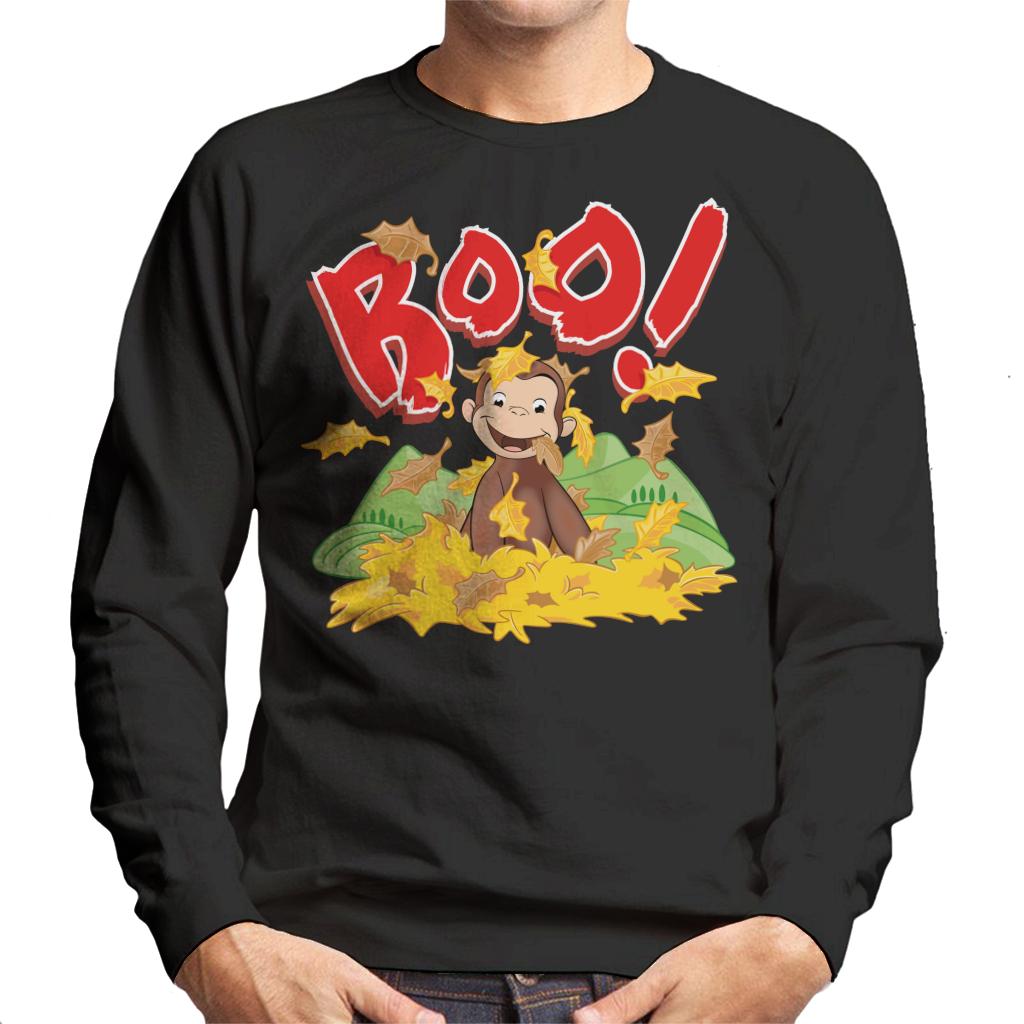Curious George Boo In The Leaves Men's Sweatshirt product image 1