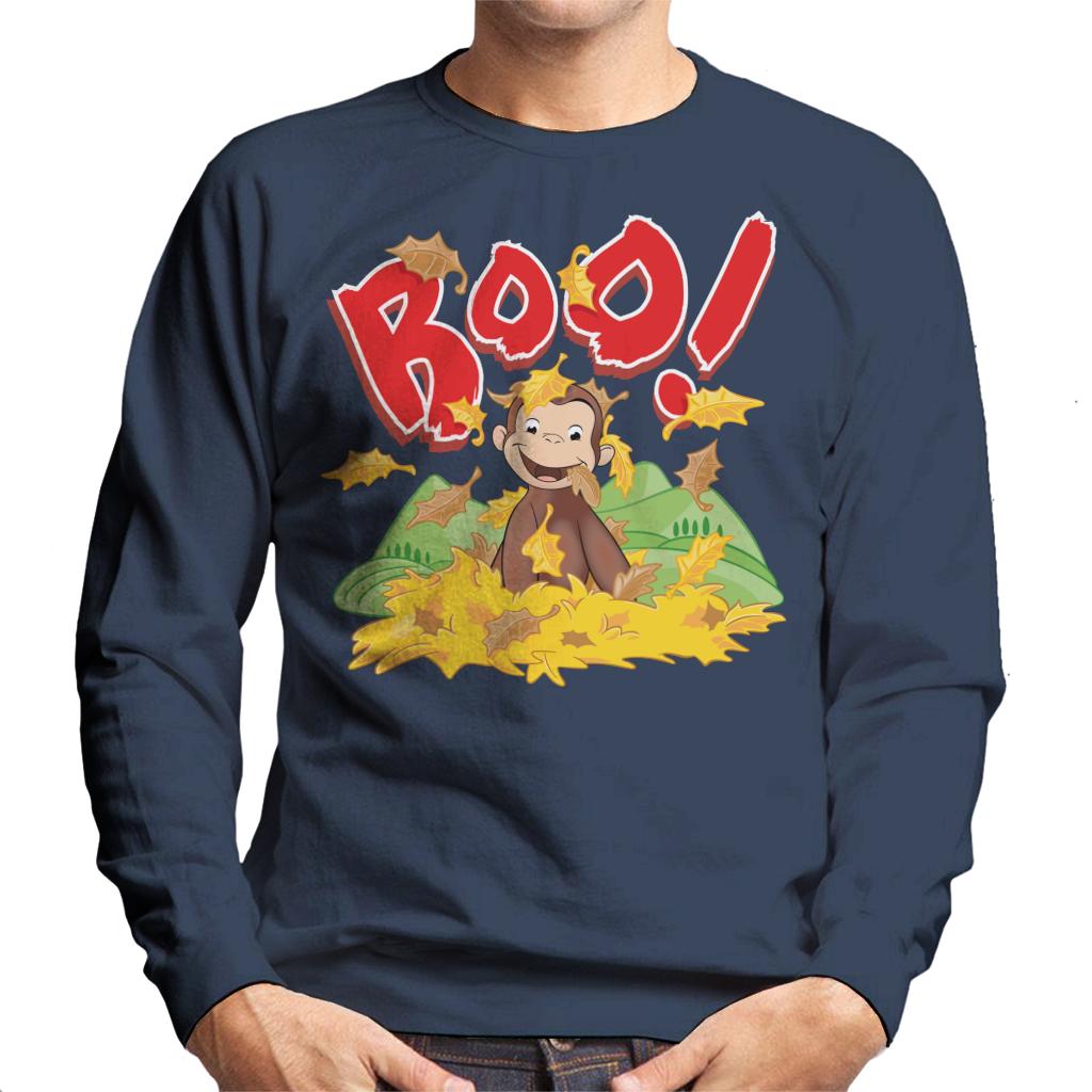 Curious George Boo In The Leaves Men's Sweatshirt product image 4