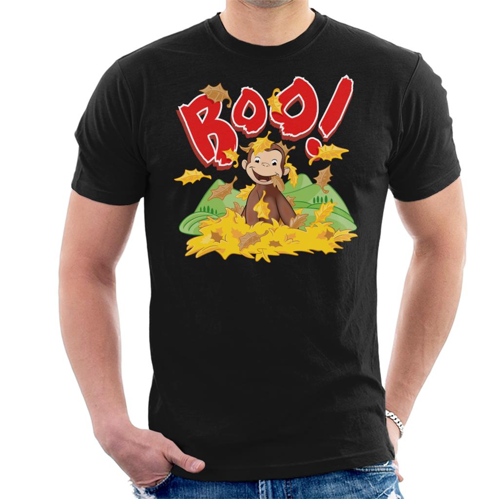 Curious George Boo In The Leaves Men's T-Shirt product image 1