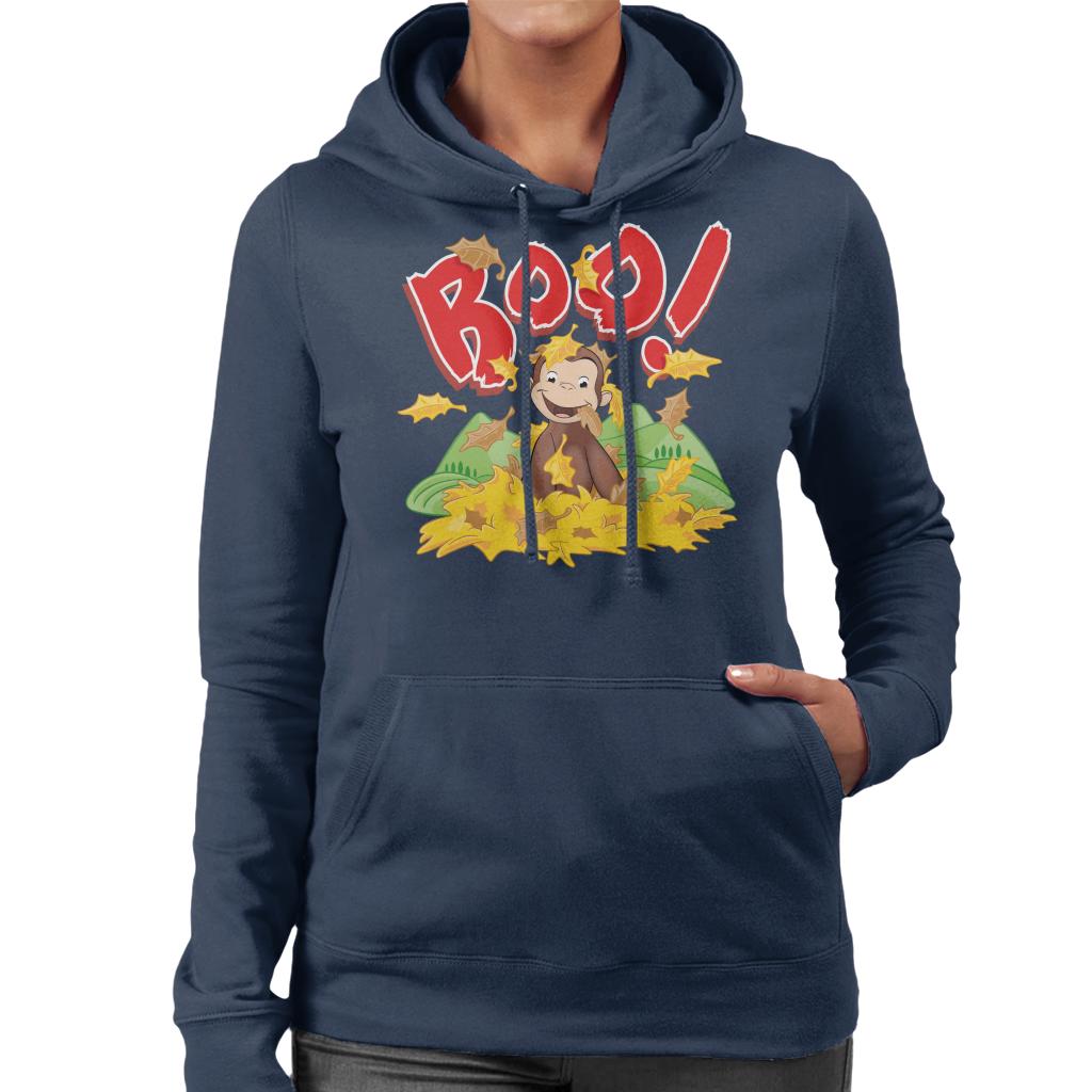 Curious George Boo In The Leaves Women's Hooded Sweatshirt product image 4