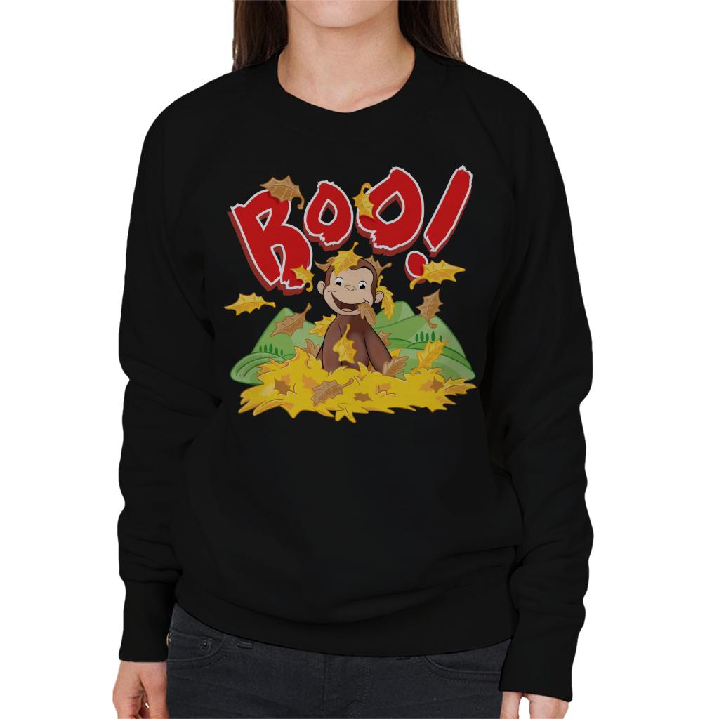 Curious George Boo In The Leaves Women's Sweatshirt product image 1