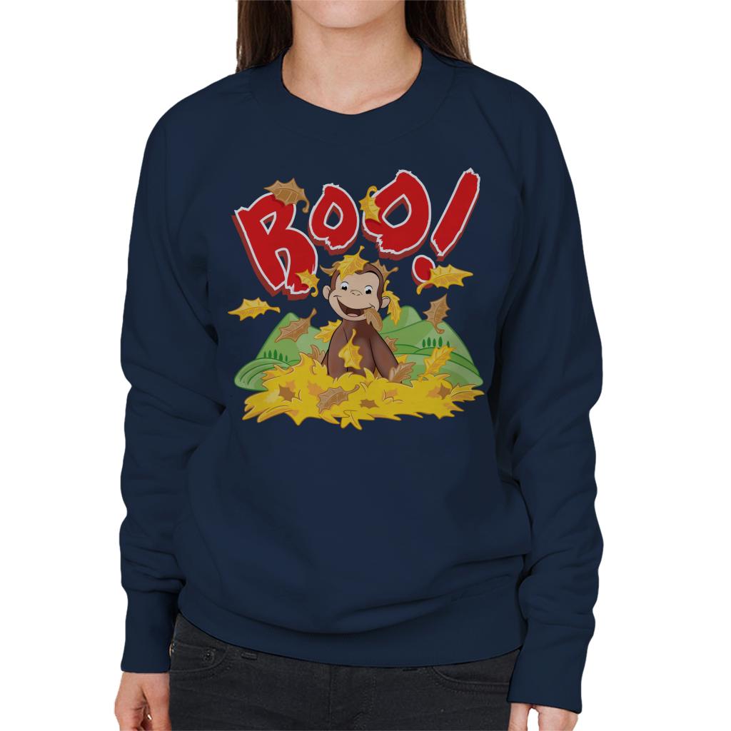 Curious George Boo In The Leaves Women's Sweatshirt product image 4