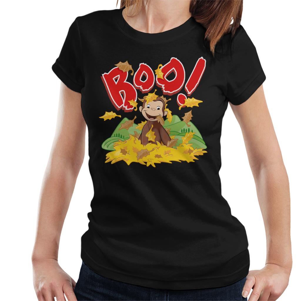 Curious George Boo In The Leaves Women's T-Shirt product image 1