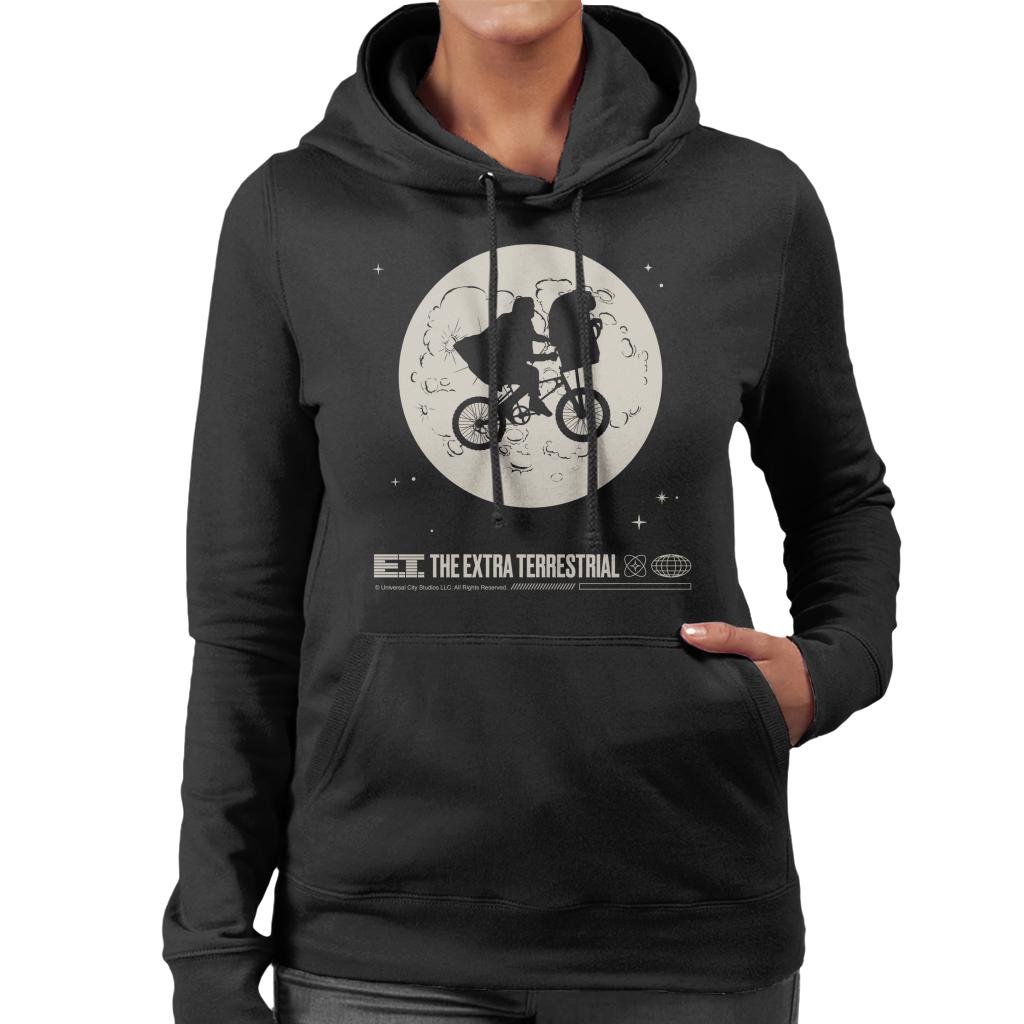 E.T. 1982 Space Explorer Bike Flyin' High Women's Hooded product image 1