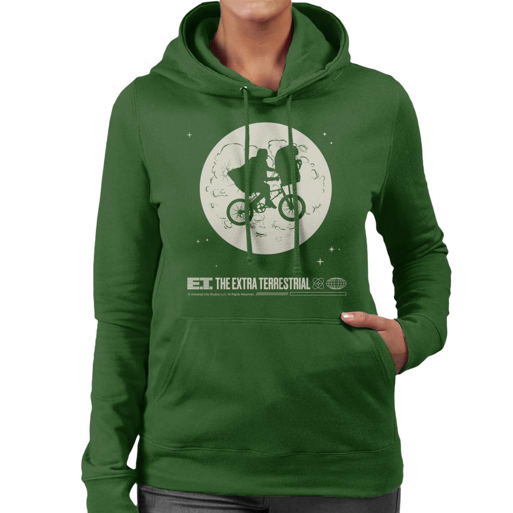 E.T. 1982 Space Explorer Bike Flyin' High Women's Hooded product image 4