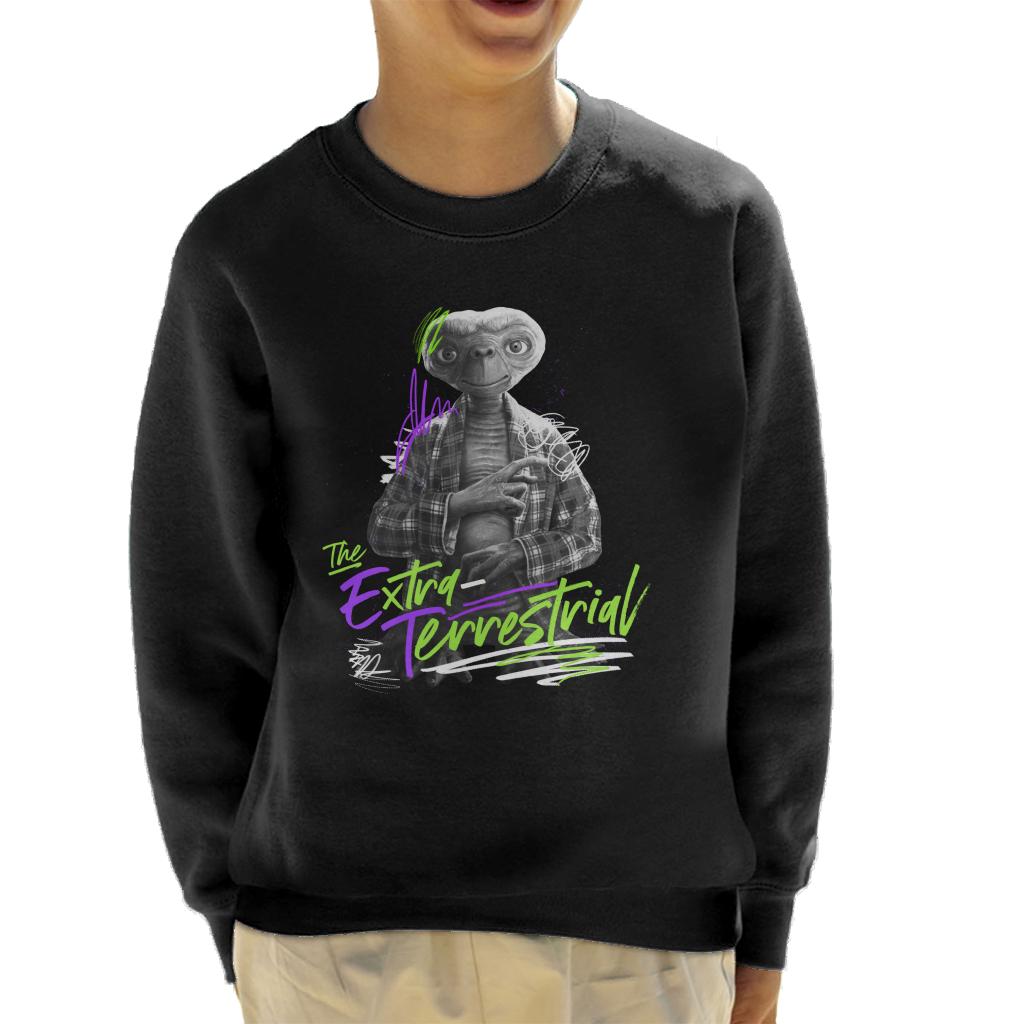 E.T. The Extra Terrestrial Retro Signature Kid's Sweatshirt product image 1