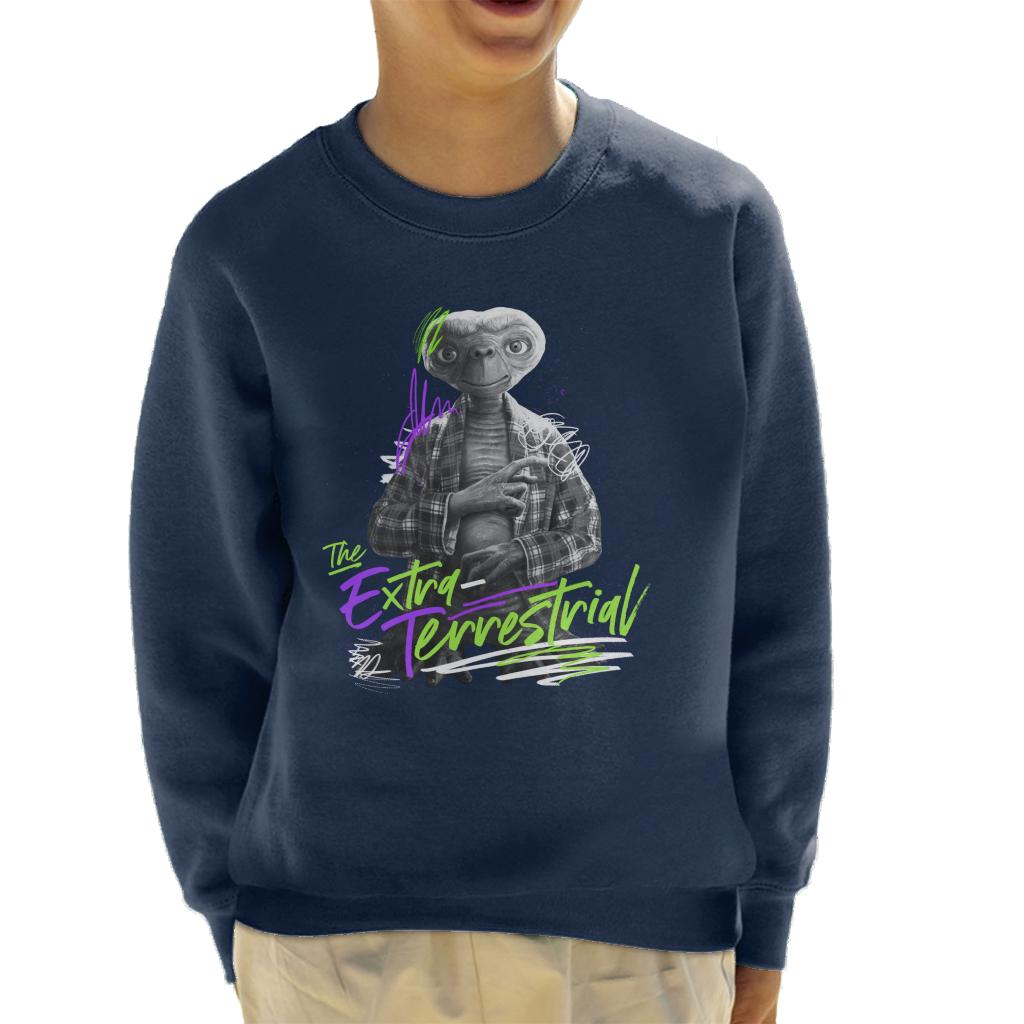 E.T. The Extra Terrestrial Retro Signature Kid's Sweatshirt product image 6