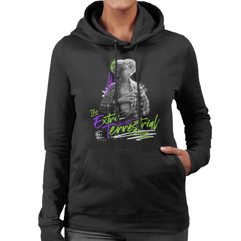 E.T. The Extra Terrestrial Retro Signature Women's Hooded product image 1