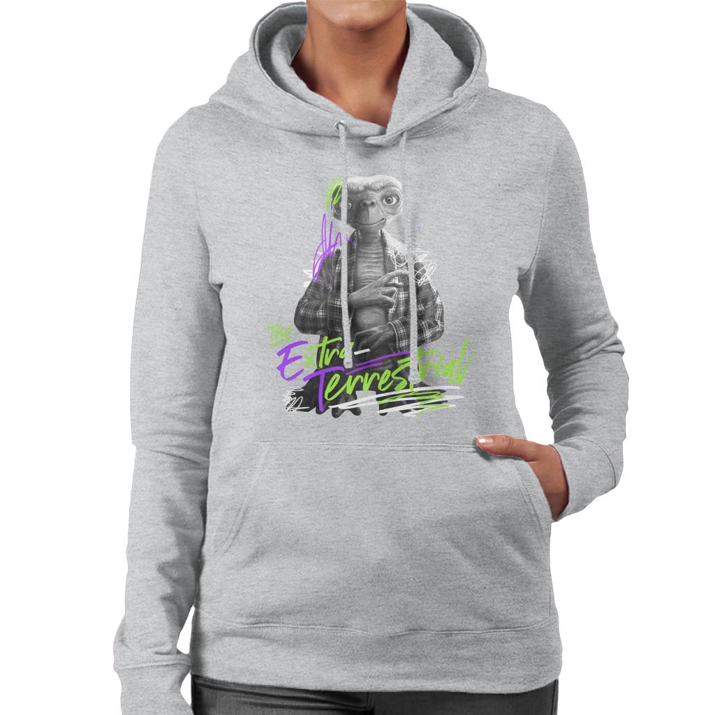 E.T. The Extra Terrestrial Retro Signature Women's Hooded product image 4