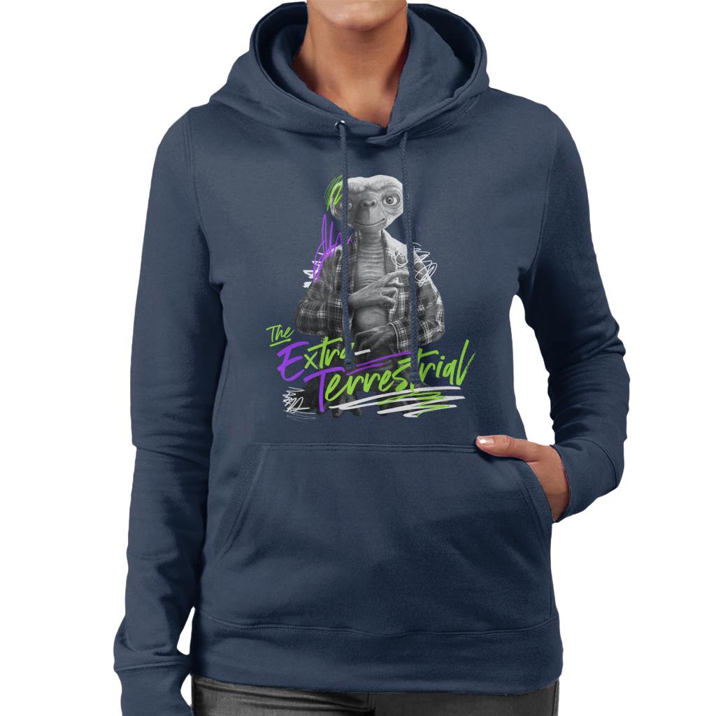 E.T. The Extra Terrestrial Retro Signature Women's Hooded product image 6