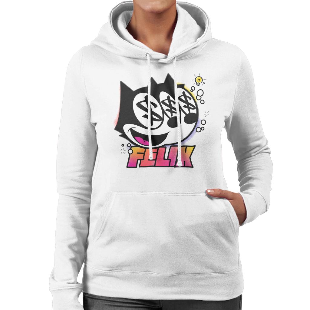 Felix The Cat Dollar Sign Women's Hooded Sweatshirt product image 4