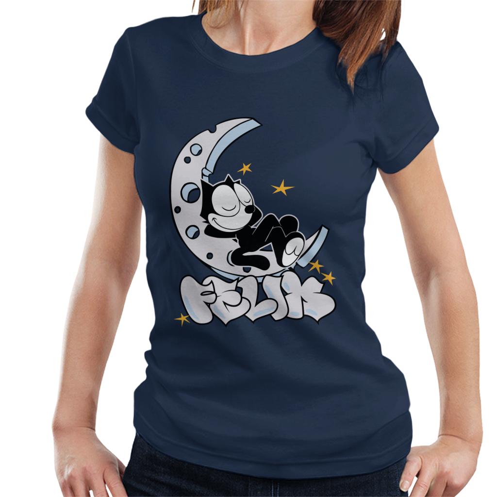 Felix The Cat Sleeping On Moon Women's T-Shirt product image 1