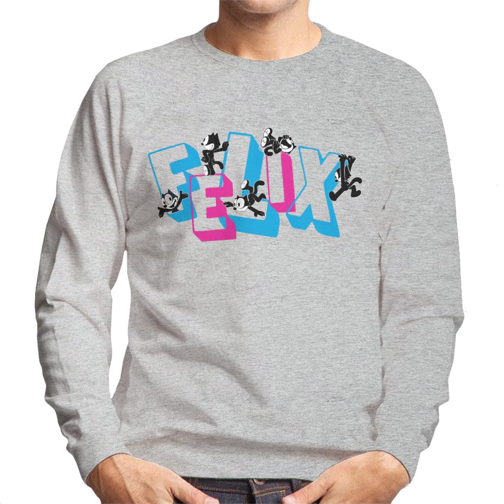 Felix The Cat Logo Montage Men's Sweatshirt product image 1